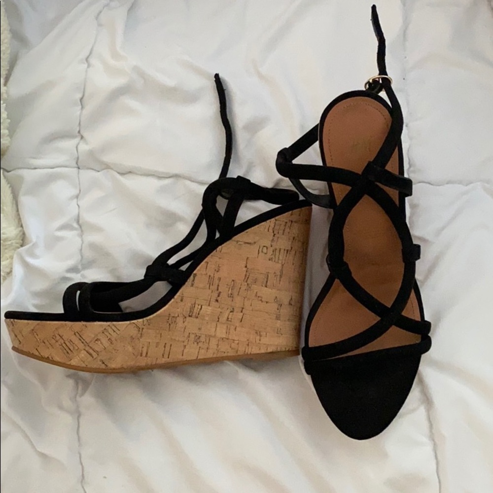 Black Wedges (Euro size 40, US size 10)